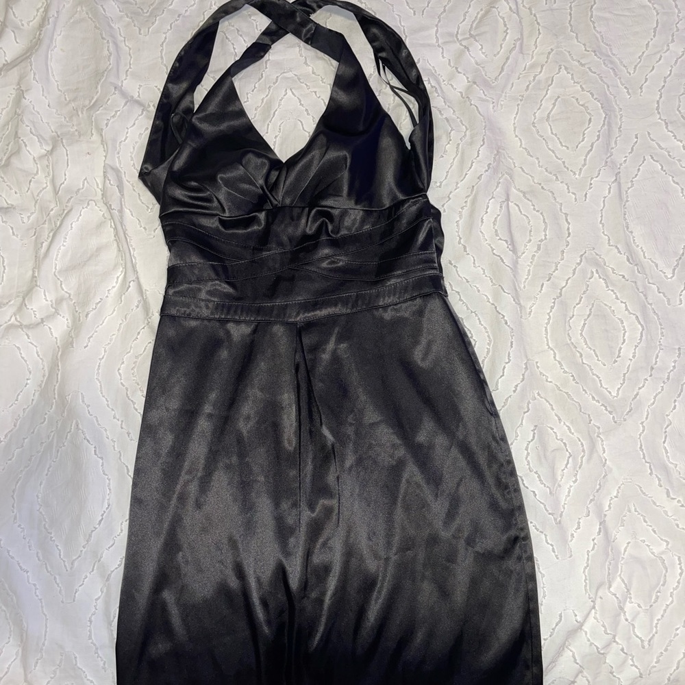 Halter neck mini dress